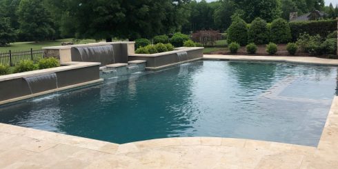 Lombardo Pools Pool with Multi Water Features